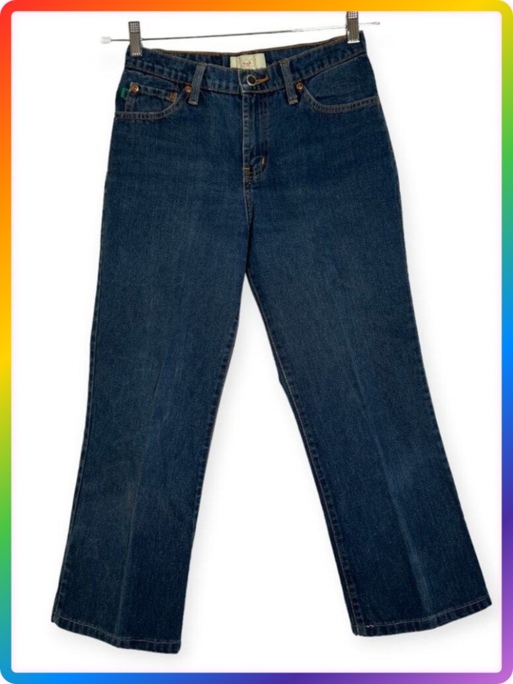 Vintage Todd Oldham 90's Straight Leg Jeans SIZE 27x24 CHECK SIZE Blue